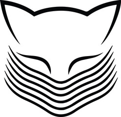 Minimal cat logo