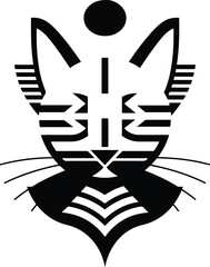Minimal cat logo