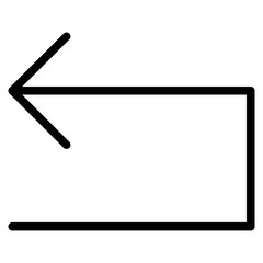 return arrow icon