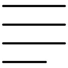 Obraz premium Text align vector icon button. Paragraph alignment symbol. Align icon