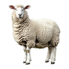 Sheep sticker isolated on transparent background