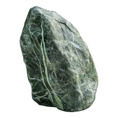 Serpentine stone isolated on transparent background