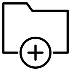 Fototapeta premium add folder icon