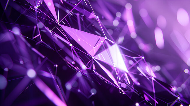 Mesmerizing close up of shimmering purple crystals ,abstract background of crumpled purple and pink foil ,Holographic background with fairy crystal ,Rainbow reflexes in pink and purple color ,Abstract