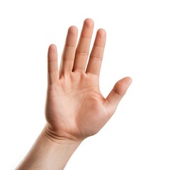 Fototapeta premium Male hand on white background