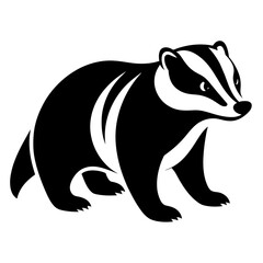 Animal Badger vector icon