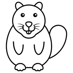 Beaver vector icon