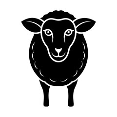 Sheep head vector icon