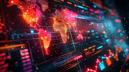 E-commerce analytics dashboard, data glow, over-the-shoulder, business insights 