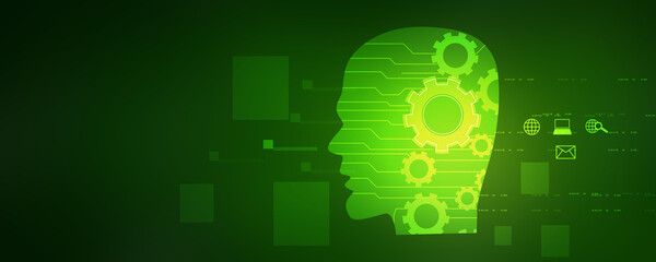 2d illustration abstract gear Network