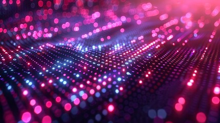 Quantum algorithm code on monitor, soft glow, close-up, complex patterns 