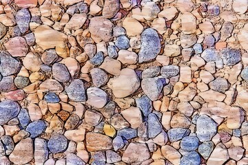 stones in the quay as background