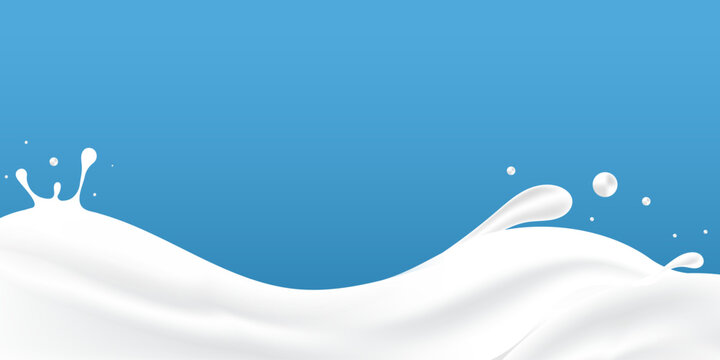 milky waves background. additional elements of milk design