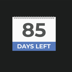 86, Days, left, countdown, banner, template, website, web, button, landing, page, design, to go, business