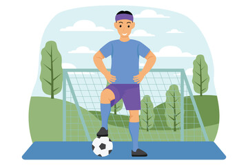 Healthy Activity Flat Illustration Design