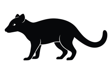 Solid color African Civet vector design