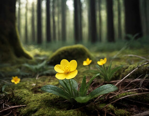 flowers in the forest