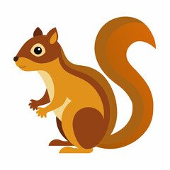 
Squirrel logotype Vector Illustration. Squirrel Logo design concept is isolated on  white background. 