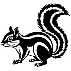 
Squirrel silhouette. Squirrel Logo design concept is isolated on  white background. Squirrel logotype Vector Illustration