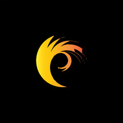 Fototapeta premium modern abstract circular simple logo