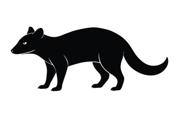 Solid color African Civet vector design