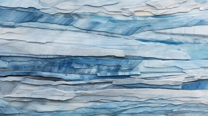 Pattern forms in blue rock face textured background
