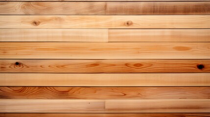 Naklejka premium Aerial view of smooth planed wood boards, lined up for an organized, clean background,