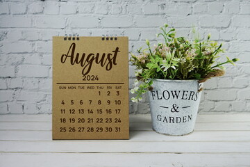 August 2024 monthly calendar for planning and management