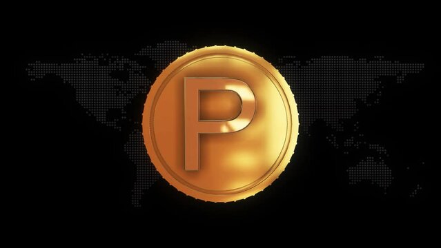 Golden Botswana pula Currency symbol golden Botswana pula currency sign