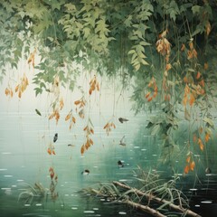 background with flowers