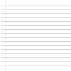 Blank loose leaf notebook paper background. Realistic line paper note. Notebook paper with lines design. Blank notebook paper sheet with lines vector illustration design.11.55.