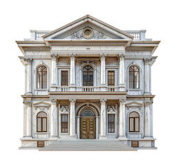 Obraz premium Marble Classic Architecture Building Facade, cut out - stock png.