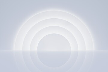 Obraz premium 3D White Background for beauty product advertisement