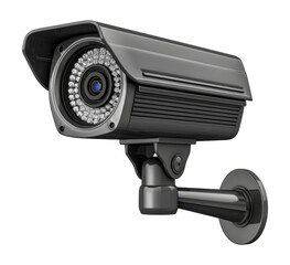 Outdoor surveillance camera, cut out - stock png.