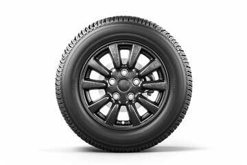 Obraz premium Car tire isolated on white background 