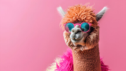 close up of an alpaca or ostrich, goat - obrazy, fototapety, plakaty