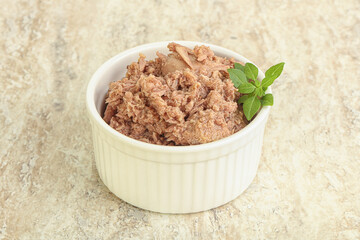 Canned tuna fish for salad
