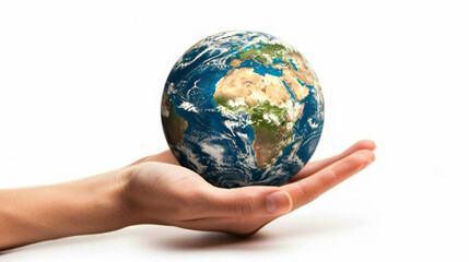 hands holding earth