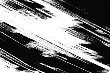 Black and white Grunge Brush Strokes Texture. Black Brush strokes Isolated on White Background.  Ink brush strokes, lines. Grunge backgrounds. 