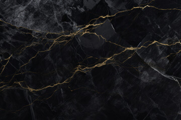 Processed collage of luxury pattern of black marble texture. Background for banner, backdrop