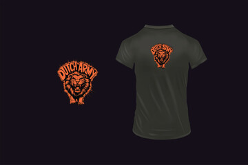 Tiger t-shirt design. AI