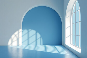 Fototapeta premium Empty hall of modern architectures&nbsp;