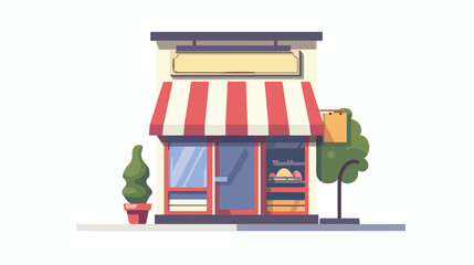 Small store icon image Vector illustration. Vector style