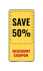 Bright catchy coupons, promotions, sales. Vector isolated elements. Coupon card. Super sale coupon discount. Coupons for website, typography. Vector.
