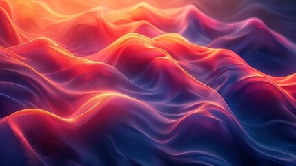 Obraz premium Futuristic Colorful Gradient Swirls on Black Background Generative AI