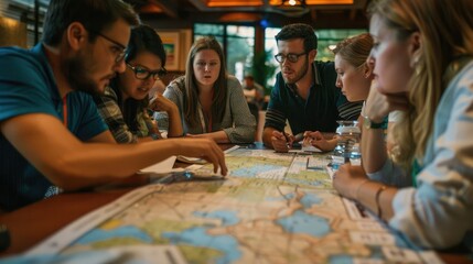 Corporate team building activity with a scavenger hunt challenge