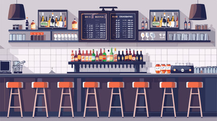 Sports bar design over gray background vector illustration