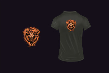 Tiger t-shirt design. AI