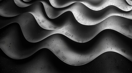 Obraz premium Elegant Wavy Background with Glowing Wave Lines Generative AI