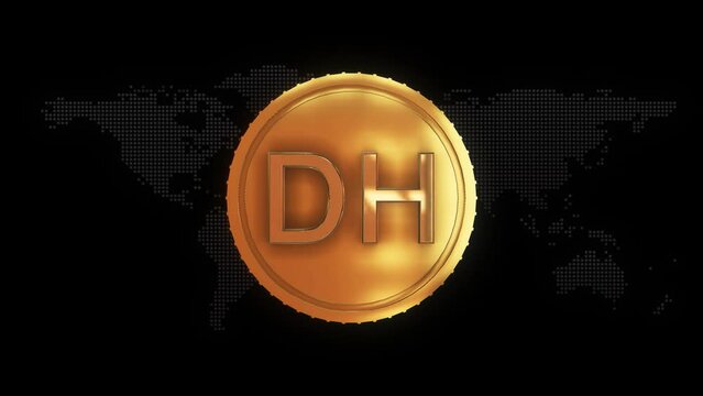 Golden Moroccan dirham Currency symbol golden Moroccan dirham currency sign